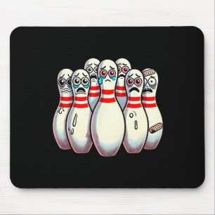Skrämt Bowling Stift Tecknad Roligt  Bowlareare Hu Musmatta