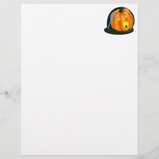 Skrämt Fånig Pumpkin (Framsida)