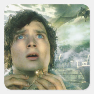 Skrämt FRODO™ Holding Ring Fyrkantigt Klistermärke