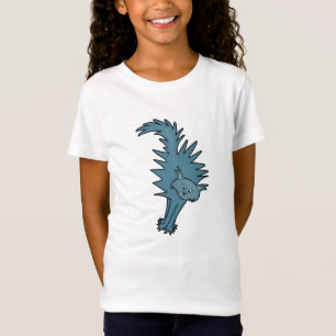 Skrämt katt t shirt