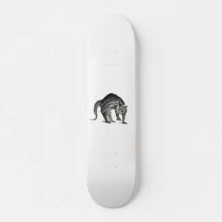 skrämt kattabstrakt mini skateboard bräda 18,5 cm