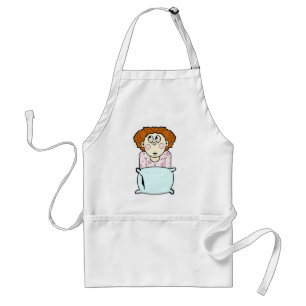 Skrämt Lil Girl Apron Förkläde