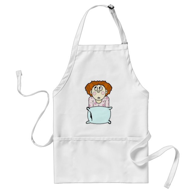 Skrämt Lil Girl Apron Förkläde (Framsidan)