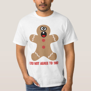 Skrämt Pepparkaksgubbar för bästa julgäst Tee Shirt