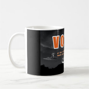 Skrämt rösttaktik kaffemugg