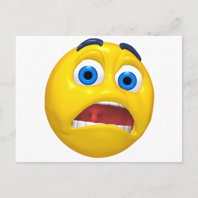 skrämt vykort (Framsida)