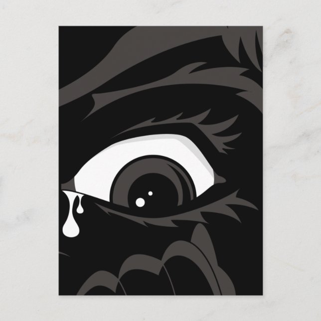 Skrämt vykort för pojke (Framsida)