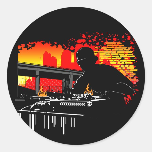 Skrämtningar Runt Klistermärke (Framsida)