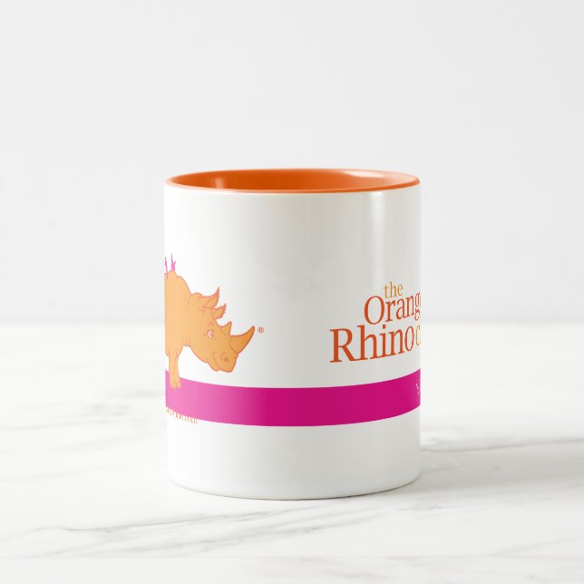 Skrän mindre + L.O.V.E. Mer rånar Två-Tonad Mugg (Center)