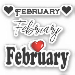 Skräp Bok februari Klistermärken
