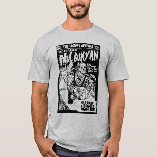 Skräp- Themed Paul Bunyan t skjorta Shirt (Framsida)