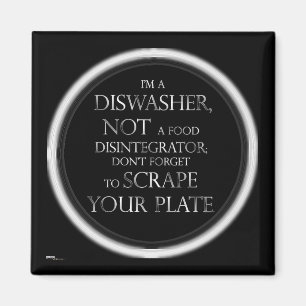 Skrapa din plåt (Dishwasher) Magnet