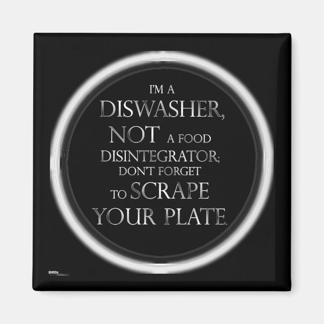 Skrapa din plåt (Dishwasher) Magnet (Framsidan)