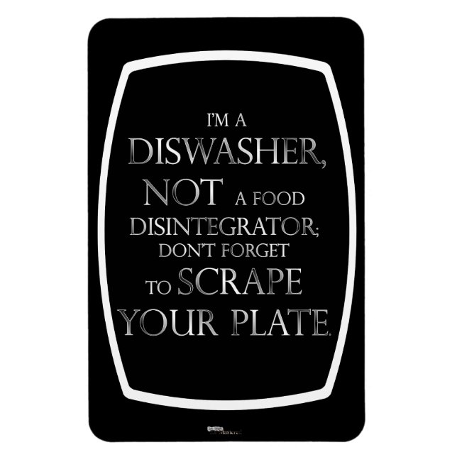 Skrapa din plåt (Dishwasher) Magnet (Vertikal)