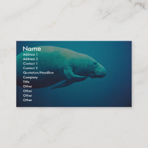 Skrapa för Manatee Visitkort