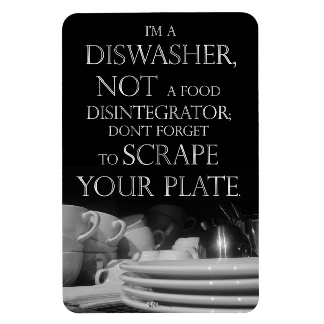 Skrapa Plate 2 (Dishwasher Magnet) Magnet (Vertikal)