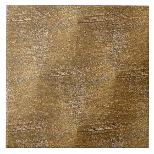 Skrapad borstad guld- metallLook Kakelplatta (Framsidan)