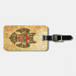 Skrapad och ha på sig Haidaandeuggla Bagagebricka