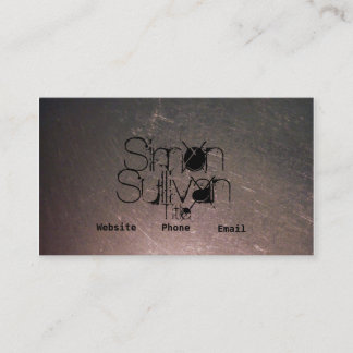 Skrapade rostfria visitkortar visitkort