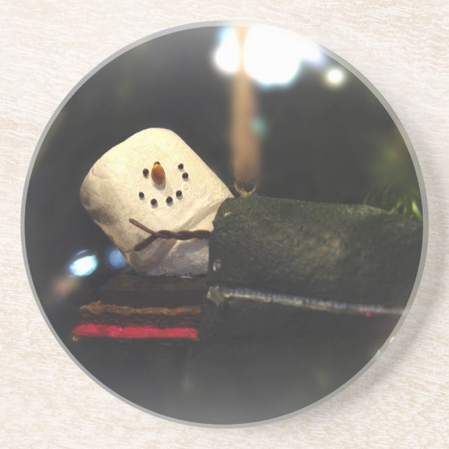 Skräpande julafton underlägg sandsten (Framsidan)