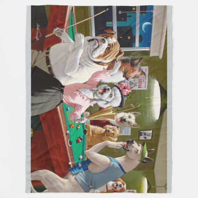 Skrapat på gryning fleecefilt (Framsidan)