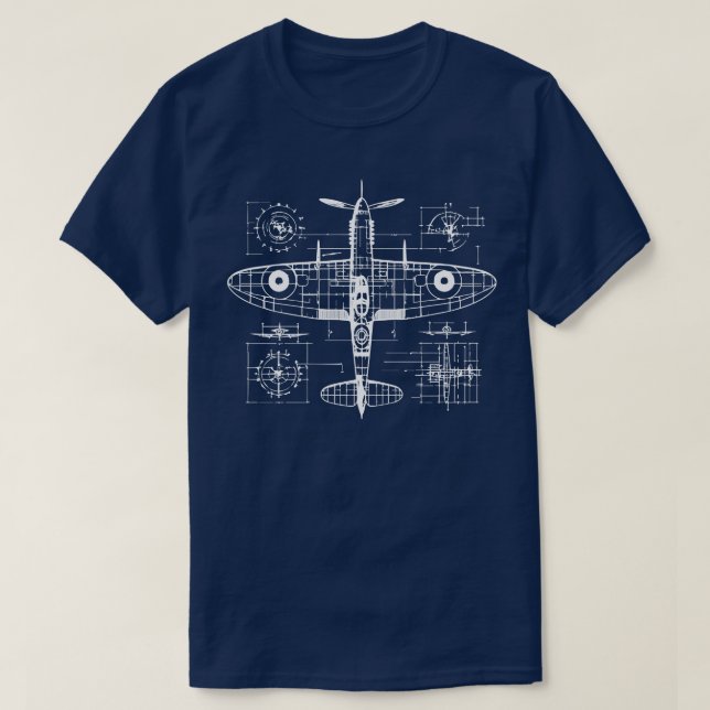 skräpblått t shirt (Design framsida)