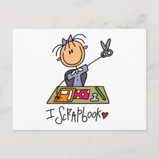 Skrapbodskjortor och skjortor av stick figur I Vykort