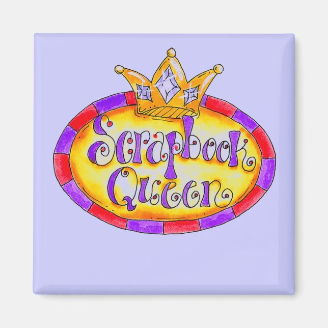 Skrapbodsskjortor och krona-skjortor magnet (Framsidan)