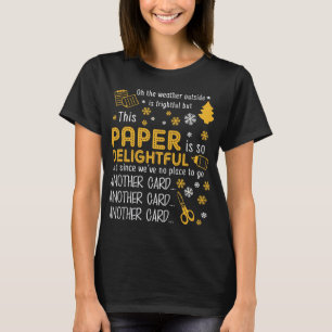 Skrapbojor Papprare fin jul T Shirt