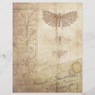 Skrapbok Ephemera vintage Stil