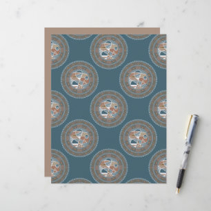 Skrapbok för abstrakt med accent Ornate Polka Dot 