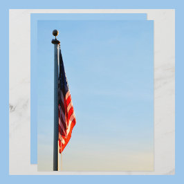 Skrapbok för amerikanska Flagga USA Light Blå himm