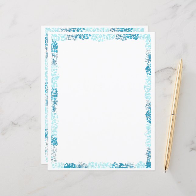 Skrapbok för blå Gräns och Journal Papper (Fram/Back In Situ)