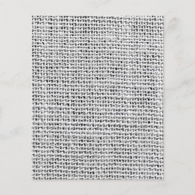 Skrapbok för Burlap Struktur Papper - Rustik White (Framsida)