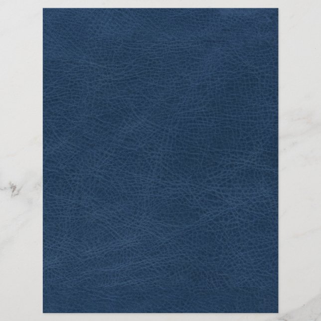 Skrapbok för Faux Blue Leather Struktur Papper (Framsida)