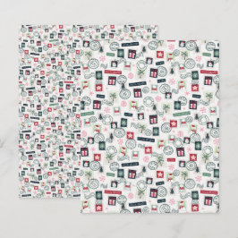 Skrapbok för Frimärke för julpost Papper