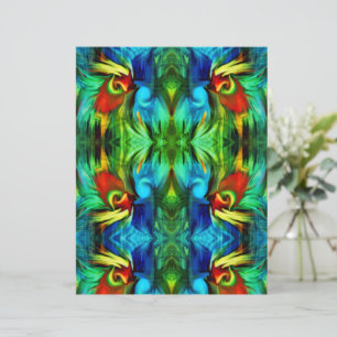 Skrapbok för Grönt av färgade penseldrag Abstrakt