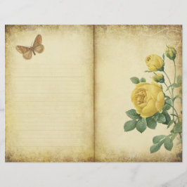 Skrapbok för Journal-sidan i vintage, Papper