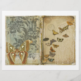 Skrapbok för måne och fjäril-skräp Journal Papper