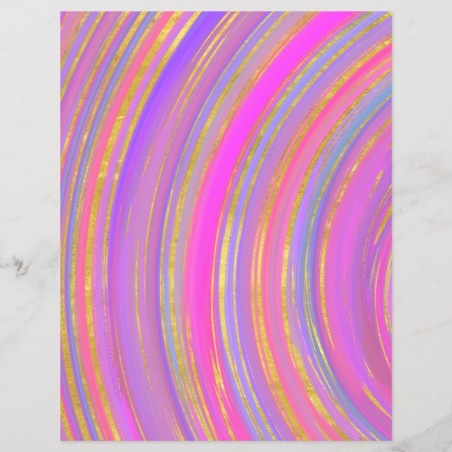 Skrapbok för multifärgad och Guld Papper (Framsida)