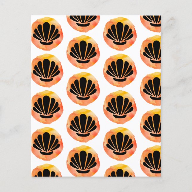 Skrapbok för orange Snäcka Papper (Framsida)