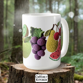 Skrapbok för roligt-uppspelning av Crochet Fruit C Kaffemugg