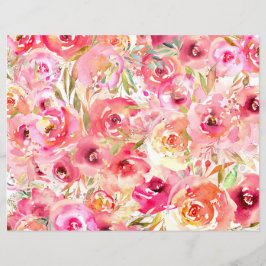 Skrapbok för rosa Vår Papper