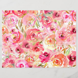 Skrapbok för rosa Vår Papper