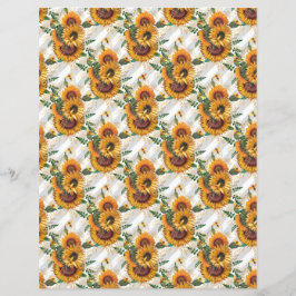 Skrapbok för solrosbin Pappra Lakan