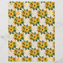 Skrapbok för solrosbin Pappra Lakan