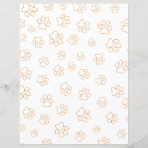 Skrapbok för tass avtryck Mönster Papper