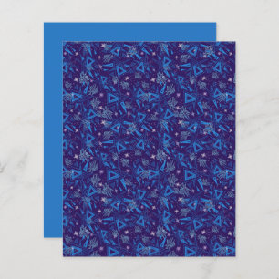 Skrapbok för triangelblåa akvakisklippor för abstr