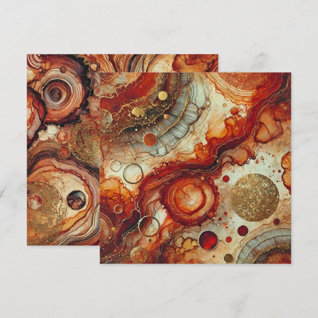 Skrapbok för tryckt Pumpkin Spice Alcohol Bläck Inbjudningar (Fram/baksida)