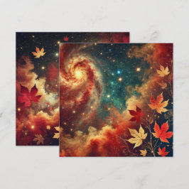 Skrapbok för utskrivbara automatiska kopior Galaxy Inbjudningar